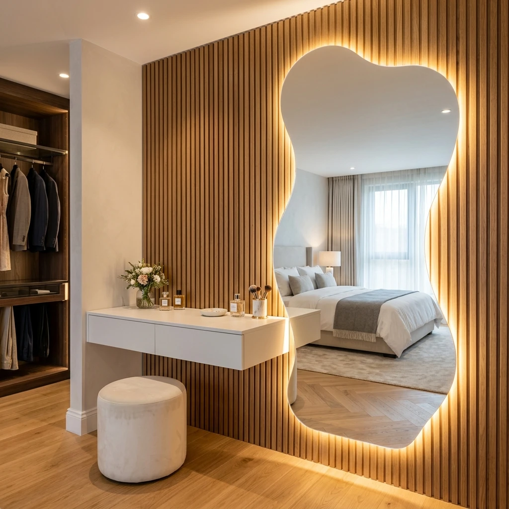 Premium mirror dressing room craftsmanship by Rahman